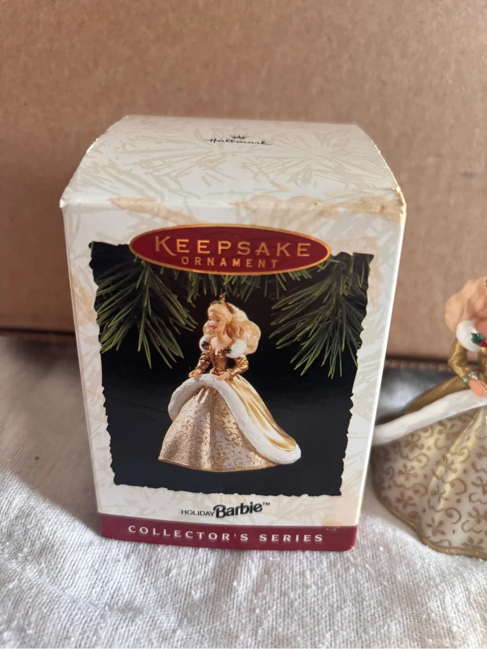 1994 Hallmark Holiday Barbie Keepsake Ornament 2nd in Series Original Box Mattel